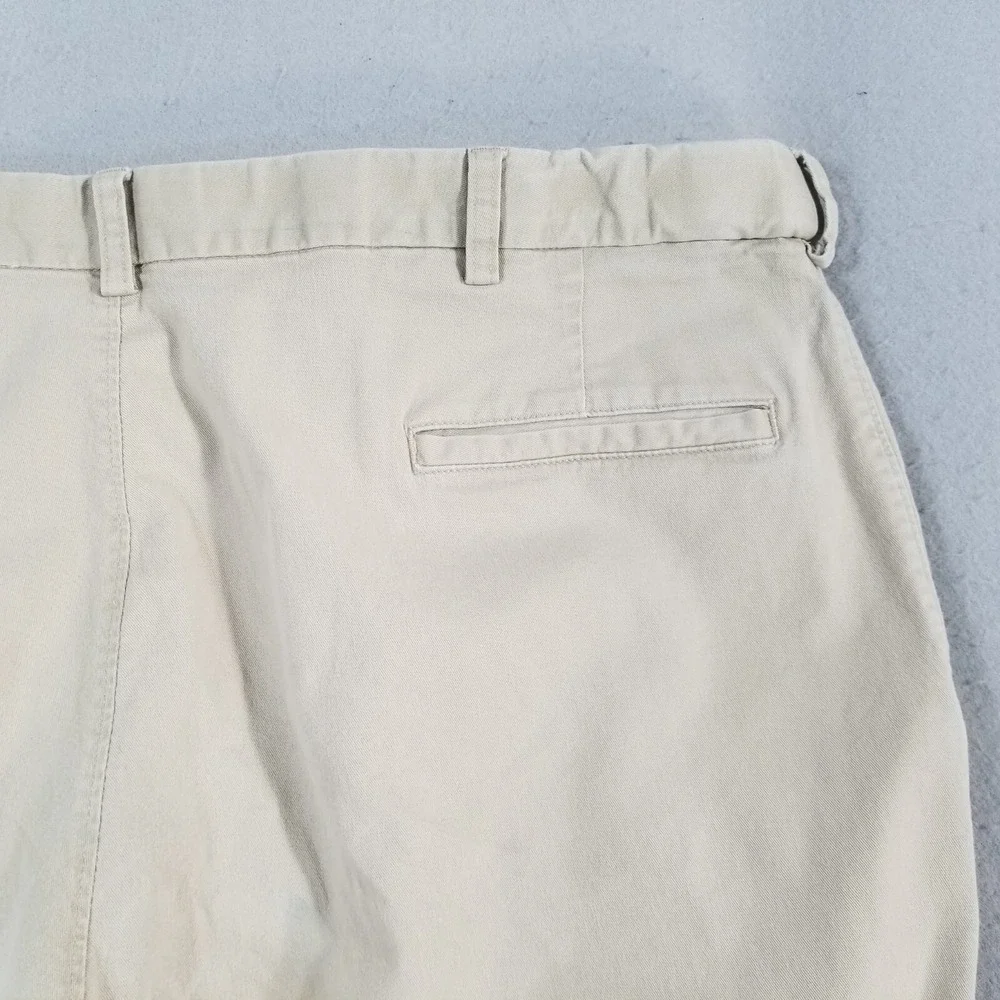 Haggar cargo pants men's 42 x 30 beige cotton comfort waist outdoor hiking